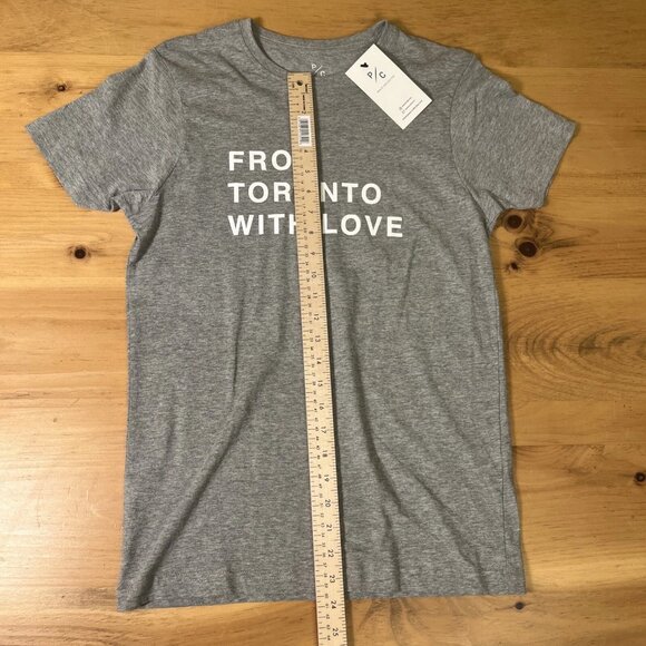 Peace Collective From Toronto With Love Womens Extra Small Gray T-Shirt XS NWT - Picture 3 of 9